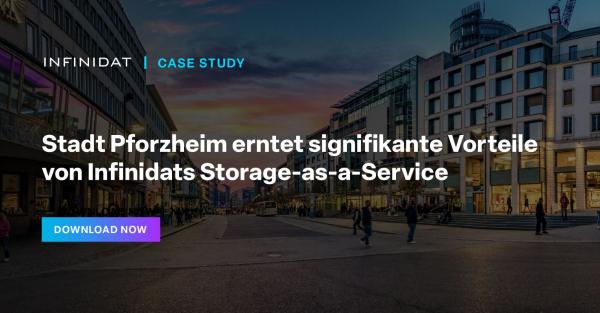 Stadt Pforzheim reaps significant benefits from Infinidat’s Storage-as-a-Service
